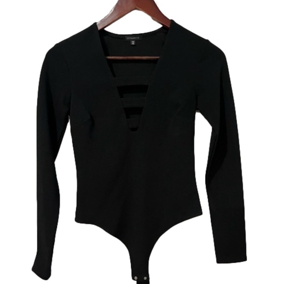 Dynamite black long sleeve bodysuit size small - Picture 1 of 10